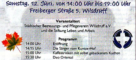 Presseartikel, Duo Oriental zum Kunze-Hof-Fest